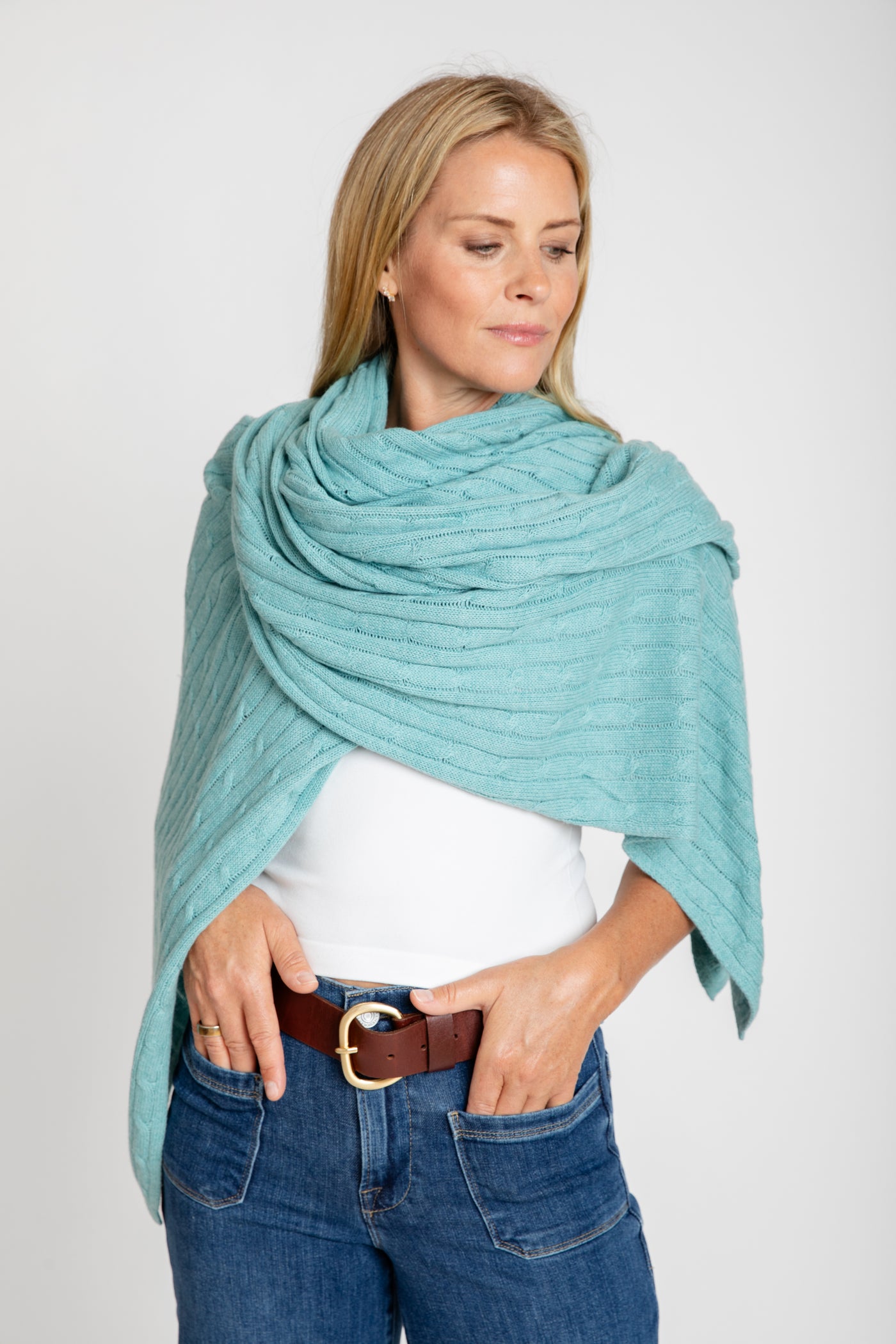 The Cable Wrap | Teal