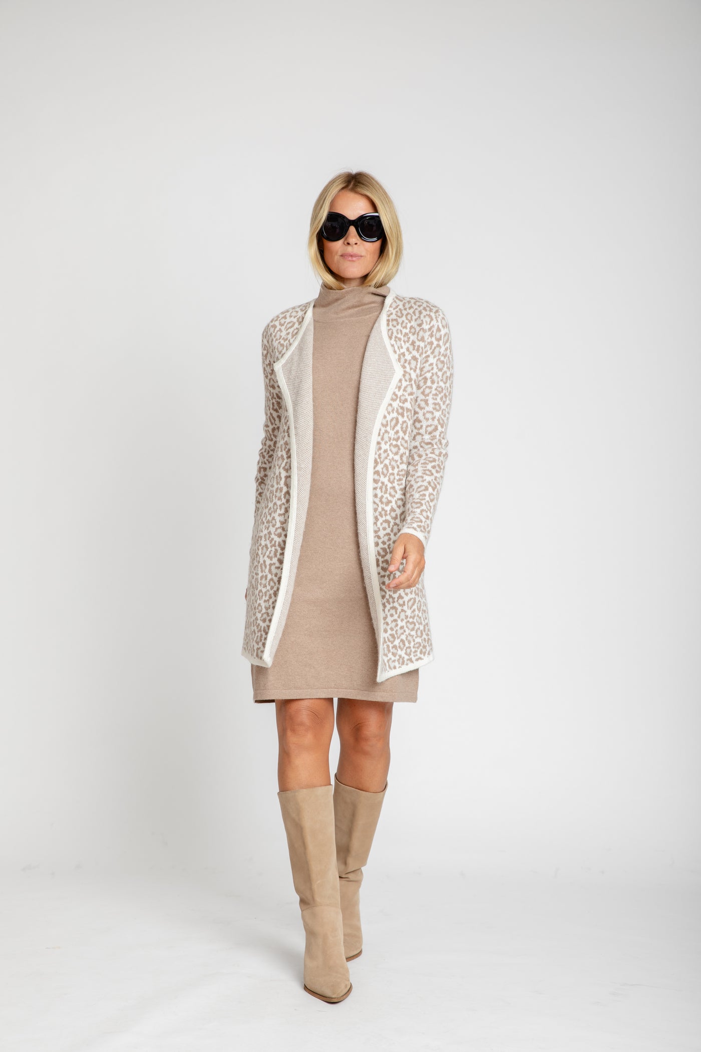 The St. Moritz Open Coat | Animal Print