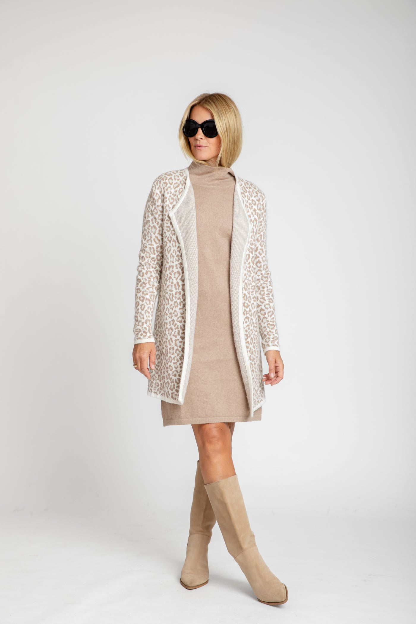 The St. Moritz Open Coat | Animal Print